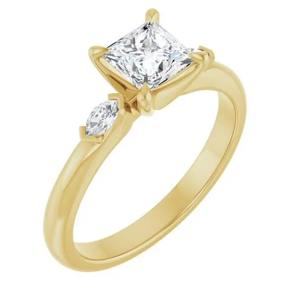 Claw-Prong Three-Stone Engagement Ring Austin's Fine Diamonds & Jewelry Lyndhurst, NJ