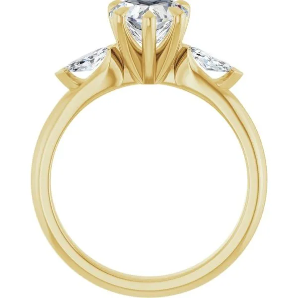 Claw-Prong Three-Stone Engagement Ring Image 2 Mark Jewellers La Crosse, WI