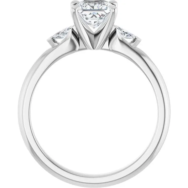 Claw-Prong Three-Stone Engagement Ring Image 2 Paul James Jewelers Angels Camp, CA