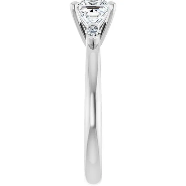 Claw-Prong Three-Stone Engagement Ring Image 4 Raleigh Diamond Fine Jewelry Raleigh, NC