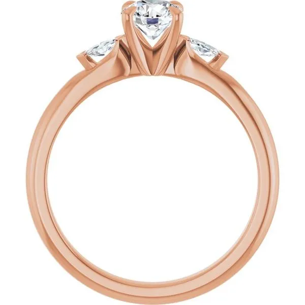 Claw-Prong Three-Stone Engagement Ring Image 2 Natale Jewelers Sewell, NJ