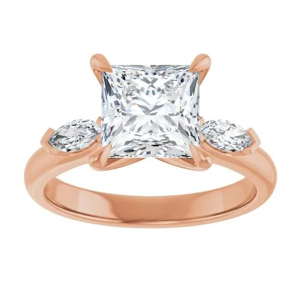 Claw-Prong Three-Stone Engagement Ring Image 3 Mark Jewellers La Crosse, WI