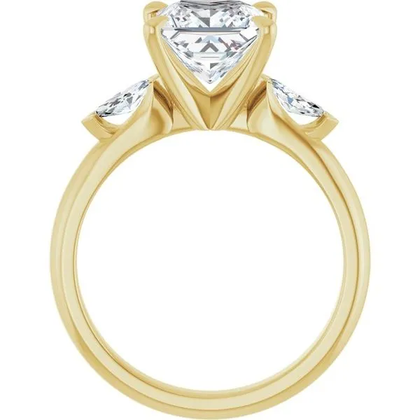 Claw-Prong Three-Stone Engagement Ring Image 2 Jimmy Smith Jewelers Decatur, AL