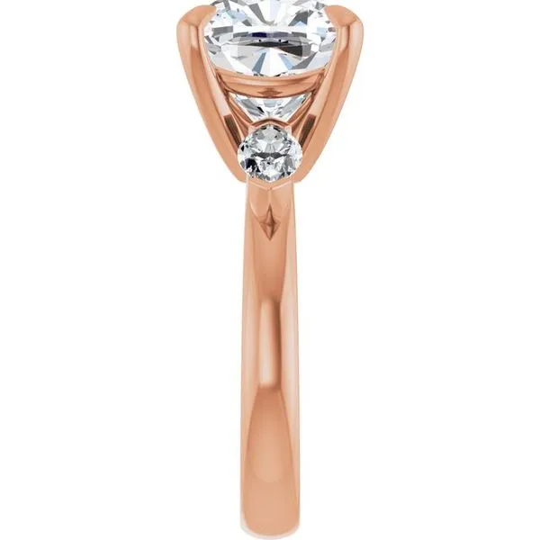 Claw-Prong Three-Stone Engagement Ring Image 4 Shipley's Fine Jewelry Hampstead, MD