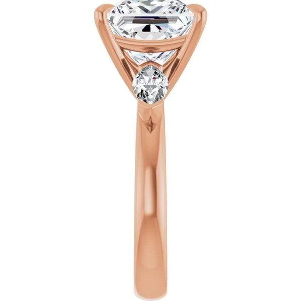 Claw-Prong Three-Stone Engagement Ring Image 4 Clater Jewelers Louisville, KY