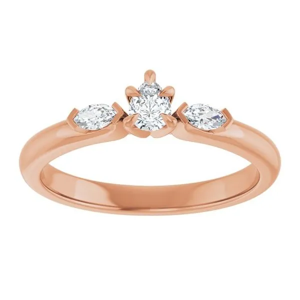 Claw-Prong Three-Stone Engagement Ring Image 3 Virtus Collective Newport Beach , CA