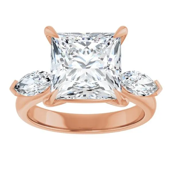 Claw-Prong Three-Stone Engagement Ring Image 3 Arezzo Jewelers Elmwood Park, IL