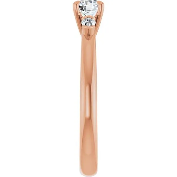 Claw-Prong Three-Stone Engagement Ring Image 4 Virtus Collective Newport Beach , CA