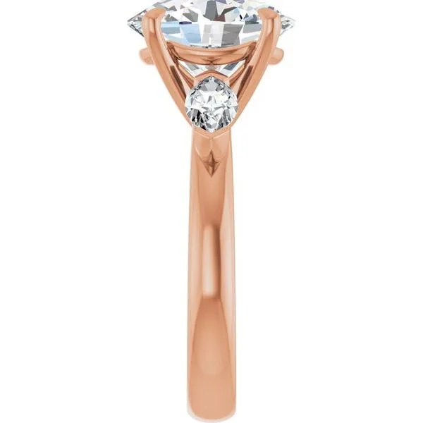 Claw-Prong Three-Stone Engagement Ring Image 4 Shipley's Fine Jewelry Hampstead, MD