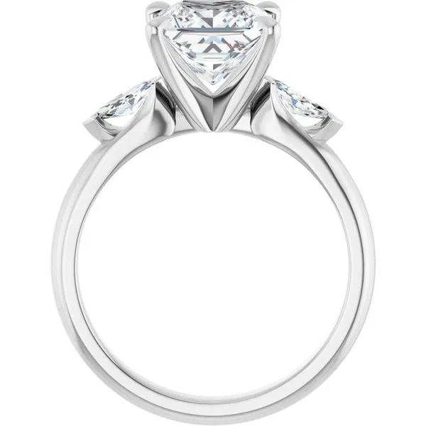 Claw-Prong Three-Stone Engagement Ring Image 2 Shipley's Fine Jewelry Hampstead, MD