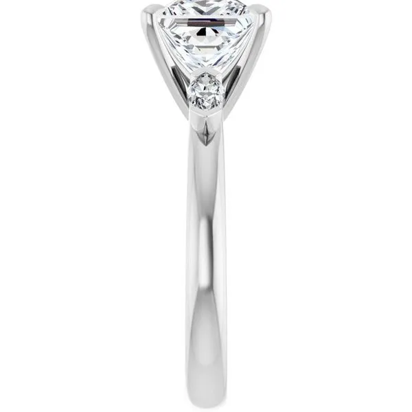 Claw-Prong Three-Stone Engagement Ring Image 4 Shipley's Fine Jewelry Hampstead, MD
