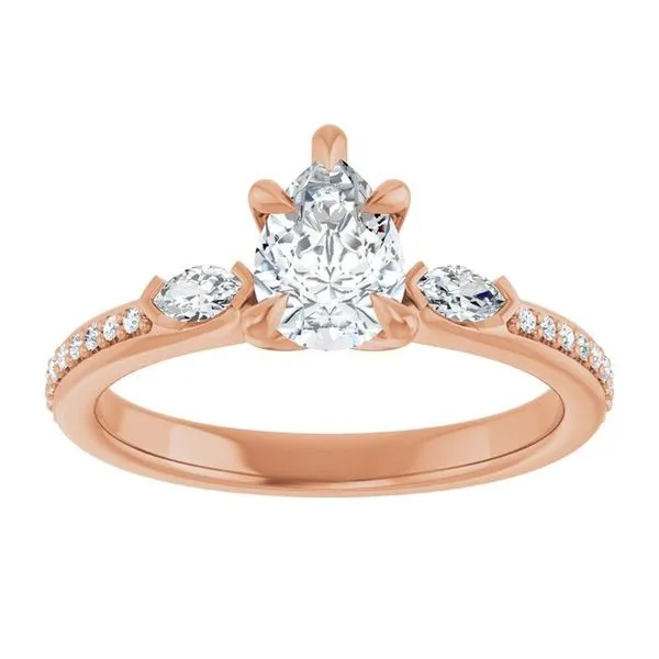 Claw-Prong Three-Stone Engagement Ring Image 3 Mark Jewellers La Crosse, WI