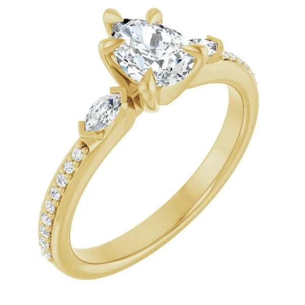 Claw-Prong Three-Stone Engagement Ring Shipley's Fine Jewelry Hampstead, MD