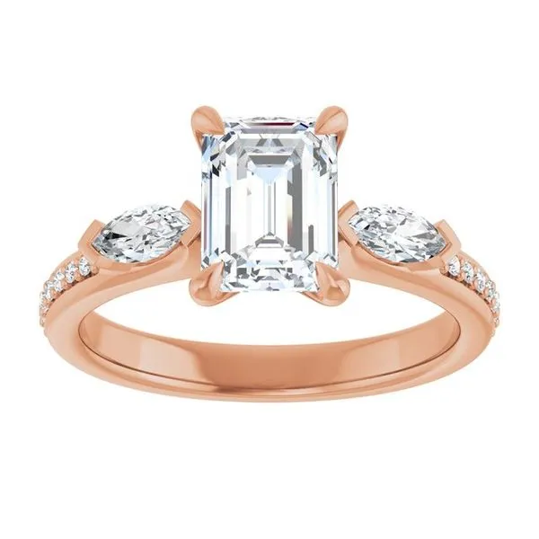 Claw-Prong Three-Stone Engagement Ring Image 3 Buchkosky Jewelers, Inc. Rosedale, MN