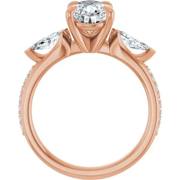Claw-Prong Three-Stone Engagement Ring Image 2 Mark Jewellers La Crosse, WI