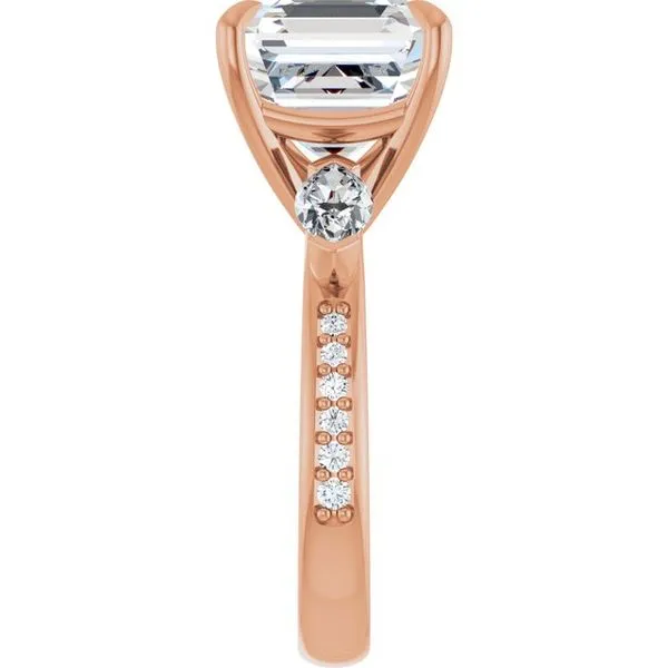 Claw-Prong Three-Stone Engagement Ring Image 4 Clater Jewelers Louisville, KY