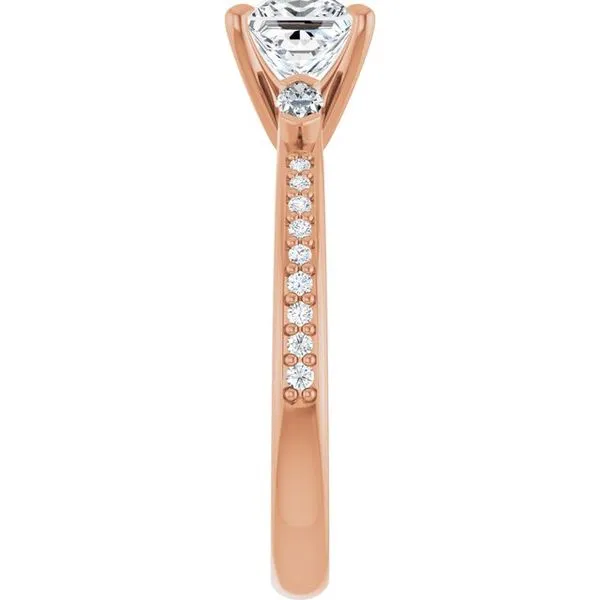 Claw-Prong Three-Stone Engagement Ring Image 4 Natale Jewelers Sewell, NJ