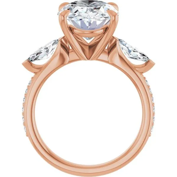 Claw-Prong Three-Stone Engagement Ring Image 2 Mark Jewellers La Crosse, WI