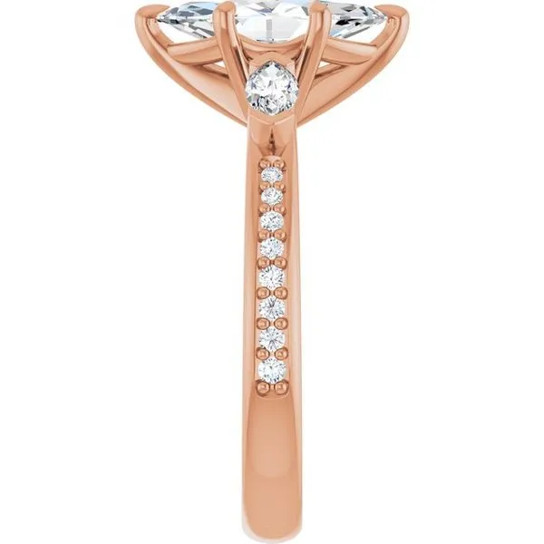 Claw-Prong Three-Stone Engagement Ring Image 4 Raleigh Diamond Fine Jewelry Raleigh, NC