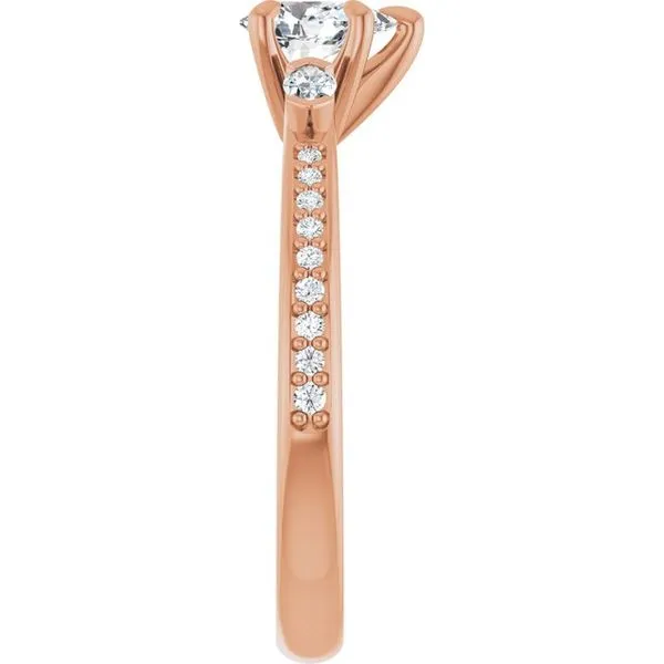 Claw-Prong Three-Stone Engagement Ring Image 4 Ocean View Jewelers Millville, DE