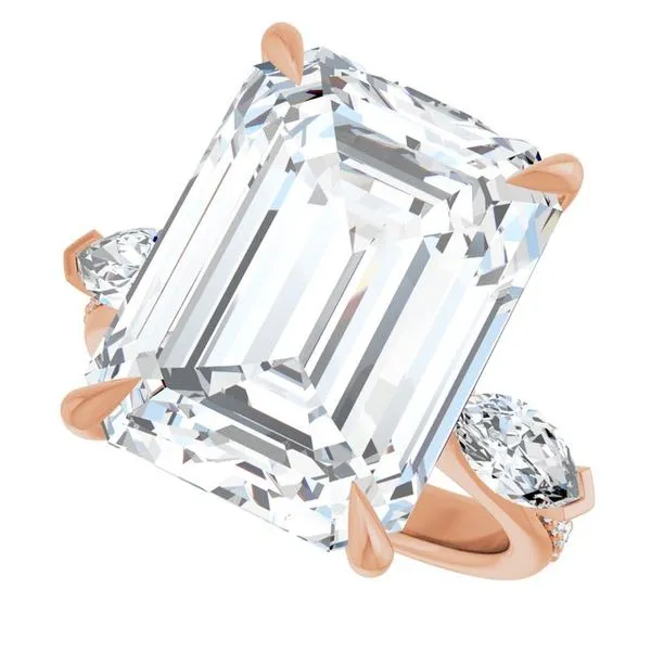 Claw-Prong Three-Stone Engagement Ring Image 5 Shipley's Fine Jewelry Hampstead, MD