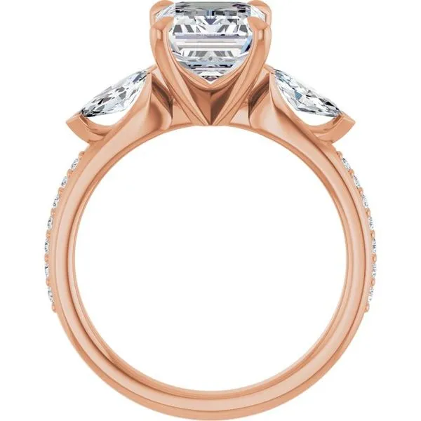 Claw-Prong Three-Stone Engagement Ring Image 2 Clater Jewelers Louisville, KY