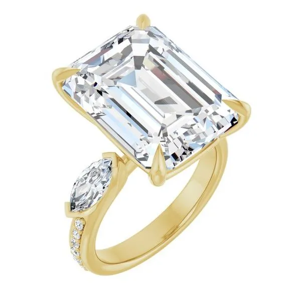 Claw-Prong Three-Stone Engagement Ring Northwood Jewelers Northwood, OH