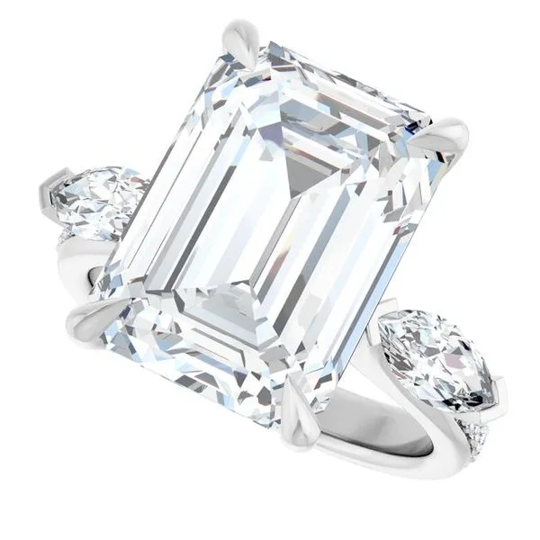 Claw-Prong Three-Stone Engagement Ring Image 5 Jimmy Smith Jewelers Decatur, AL