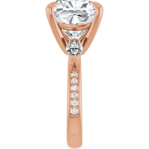 Claw-Prong Three-Stone Engagement Ring Image 4 Shipley's Fine Jewelry Hampstead, MD