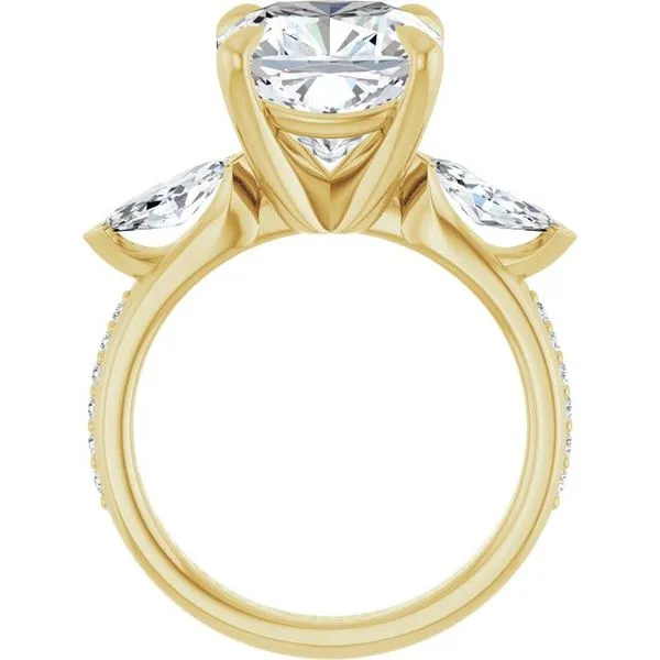 Claw-Prong Three-Stone Engagement Ring Image 2 Mark Jewellers La Crosse, WI
