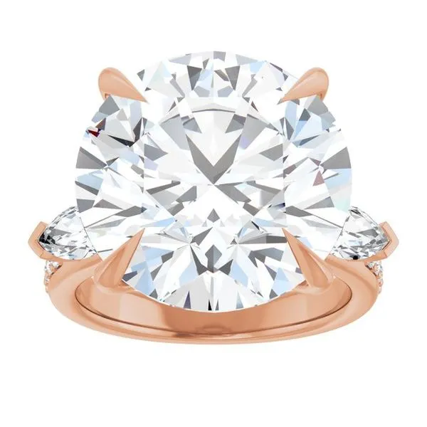 Claw-Prong Three-Stone Engagement Ring Image 3 Clater Jewelers Louisville, KY