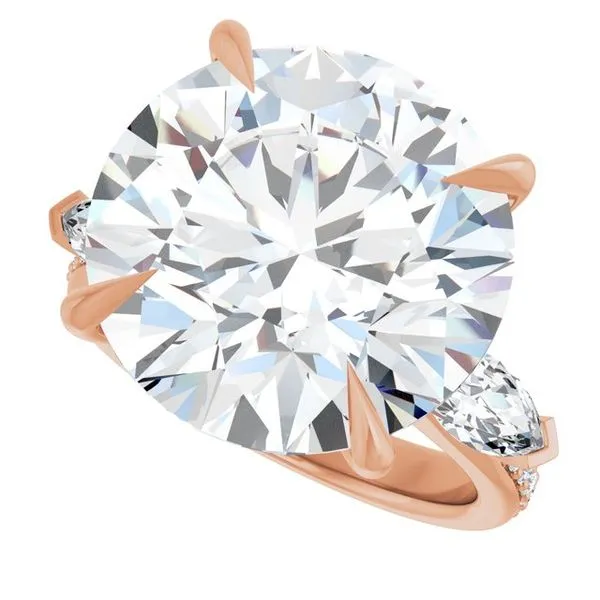 Claw-Prong Three-Stone Engagement Ring Image 5 Michael Szwed Jewelers Longmeadow, MA