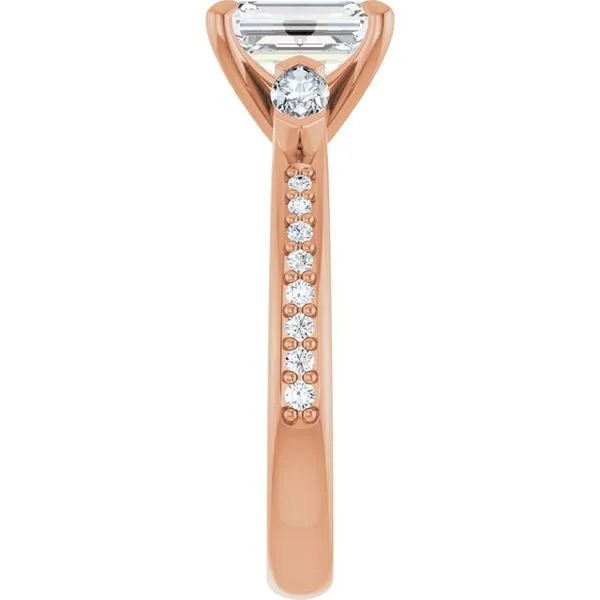 Claw-Prong Three-Stone Engagement Ring Image 4 Mark Jewellers La Crosse, WI