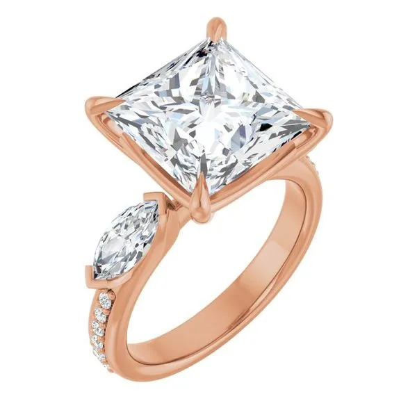 Claw-Prong Three-Stone Engagement Ring Northwood Jewelers Northwood, OH
