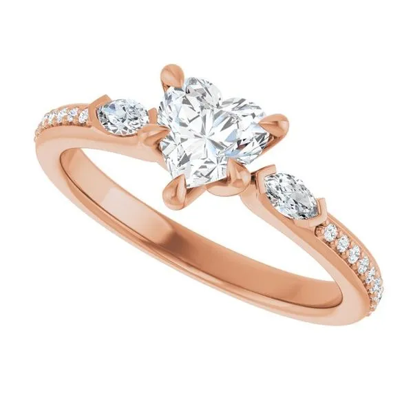 Claw-Prong Three-Stone Engagement Ring Image 5 Clater Jewelers Louisville, KY