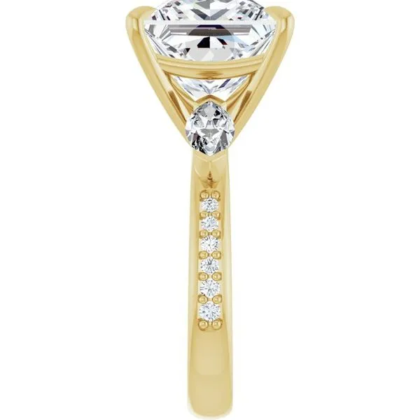 Claw-Prong Three-Stone Engagement Ring Image 4 Mark Jewellers La Crosse, WI