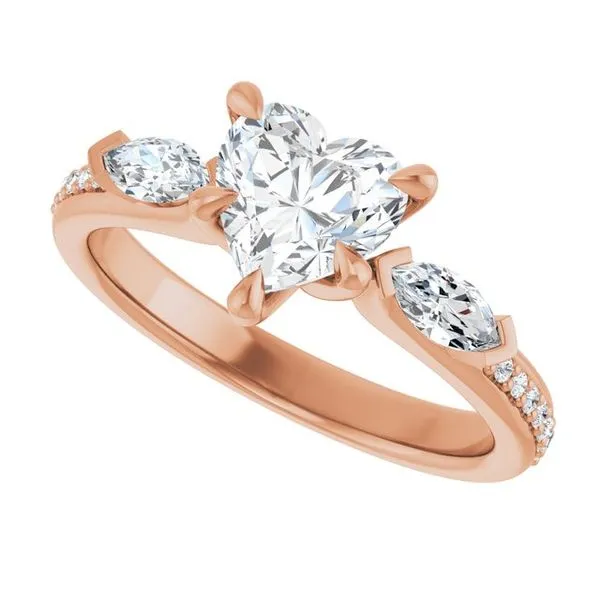 Claw-Prong Three-Stone Engagement Ring Image 5 Mark Jewellers La Crosse, WI