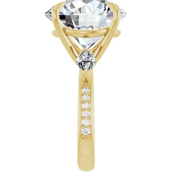 Claw-Prong Three-Stone Engagement Ring Image 4 Shipley's Fine Jewelry Hampstead, MD