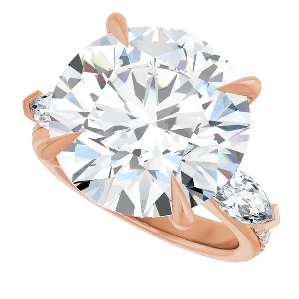 Claw-Prong Three-Stone Engagement Ring Image 5 Raleigh Diamond Fine Jewelry Raleigh, NC