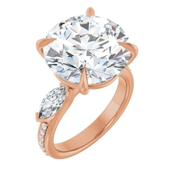 Claw-Prong Three-Stone Engagement Ring Northwood Jewelers Northwood, OH