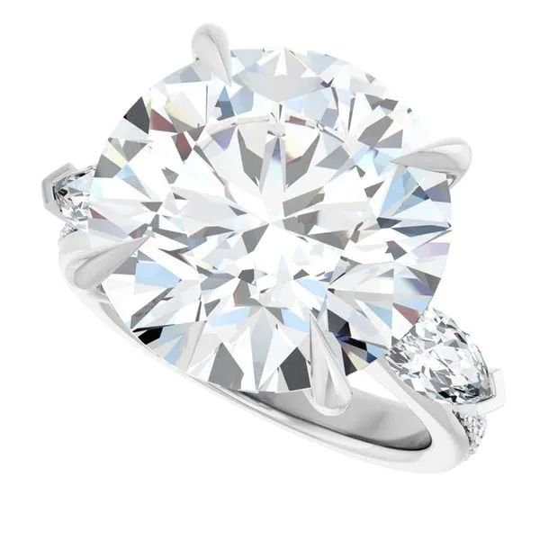 Claw-Prong Three-Stone Engagement Ring Image 5 Clater Jewelers Louisville, KY