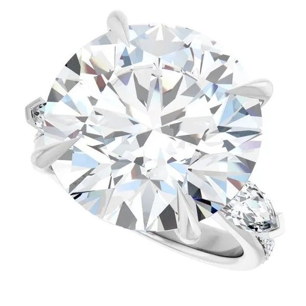 Claw-Prong Three-Stone Engagement Ring Image 5 Don's Jewelry & Design Washington, IA