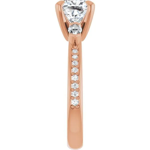 Claw-Prong Three-Stone Engagement Ring Image 4 Don's Jewelry & Design Washington, IA