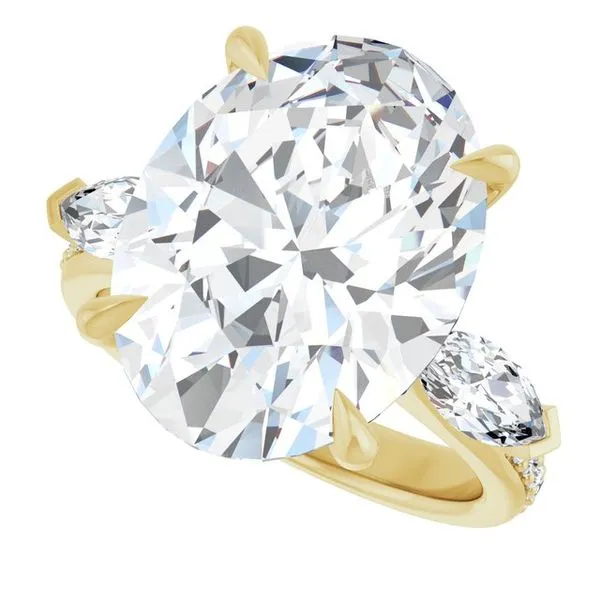 Claw-Prong Three-Stone Engagement Ring Image 5 Mark Jewellers La Crosse, WI