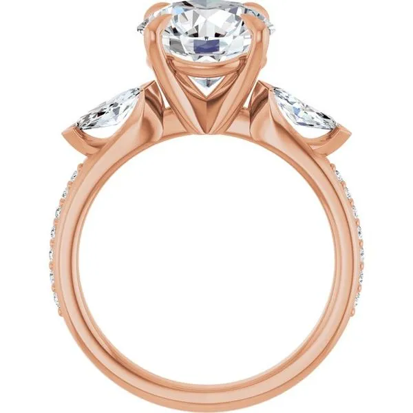 Claw-Prong Three-Stone Engagement Ring Image 2 Mark Jewellers La Crosse, WI