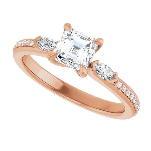 Claw-Prong Three-Stone Engagement Ring Image 5 JF Jones Jewelers Rochester, NY