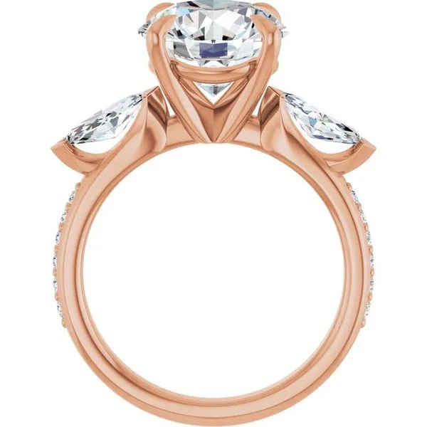 Claw-Prong Three-Stone Engagement Ring Image 2 Morin Jewelers Southbridge, MA