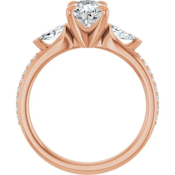 Claw-Prong Three-Stone Engagement Ring Image 2 Mark Jewellers La Crosse, WI