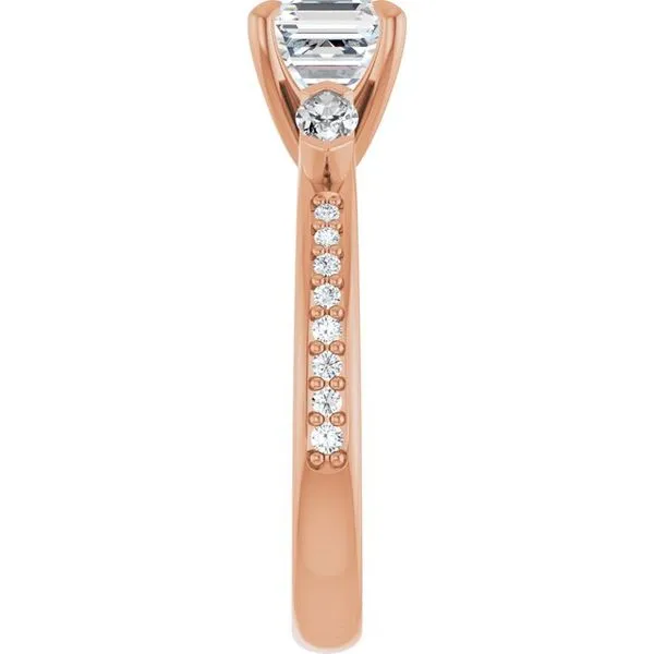 Claw-Prong Three-Stone Engagement Ring Image 4 Clater Jewelers Louisville, KY