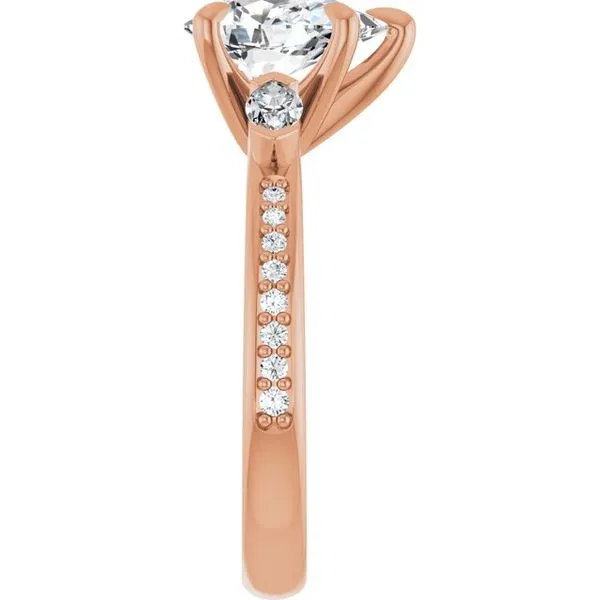 Claw-Prong Three-Stone Engagement Ring Image 4 Mark Jewellers La Crosse, WI